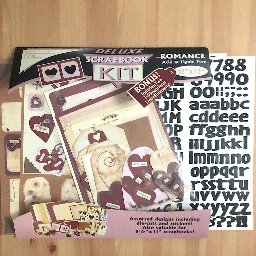Remember When Scrapbook Kit - Romance, 12x12